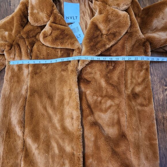 Anthropologie Faux Fur Coat Women's Size XL Style R2019NVL - Picture 4 of 7